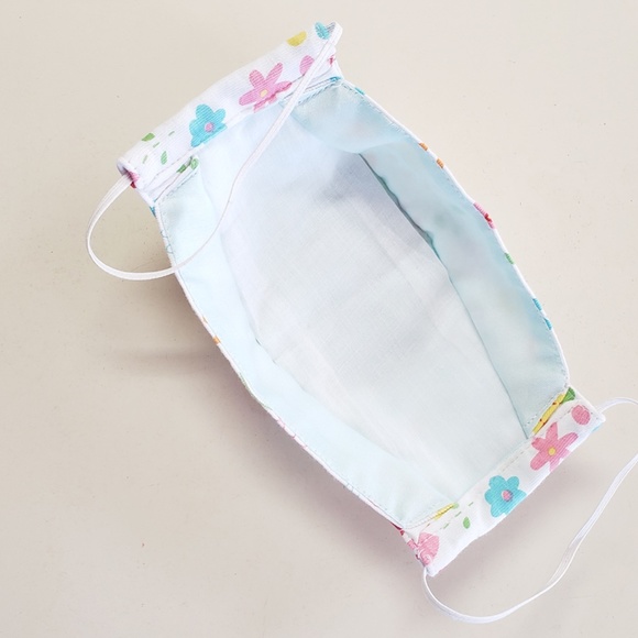 3 Layers Face Mask Happy Sun Bunnies Butterflies - Picture 4 of 9